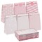 36 Pack Small Light Pink Party Favors Bags for Treats with Stickers, Baby Shower Party Supplies for Girls, 6 Designs (5.5 x 9 x 3.15 In)